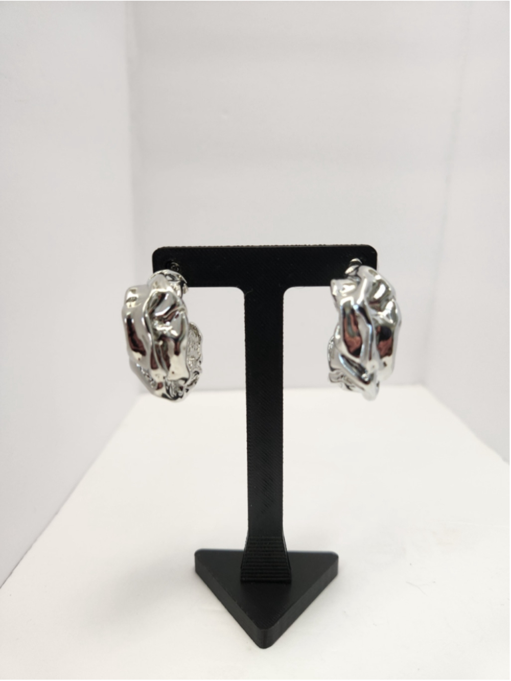 I.N.C. International Concepts Silver Hoop Earrings - Picture 10 of 11